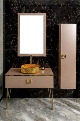 Зеркало Dolce Пыльная Роза 105x70см 567-Rose Boheme