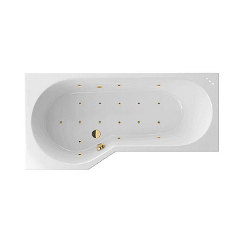Ванна EXCELLENT Be Spot 160x80 (левая) "RELAX" (золото) Ванна EXCELLENT Be Spot 160x80 (левая) "RELAX" (золото)