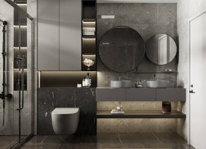 Унитаз ABBER Bequem AC1104MG подвесной серый матовый, безободковый Унитаз ABBER Bequem AC1104MG подвесной серый матовый, безободковый