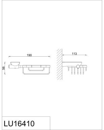 Мыльница решетка RUSH Luson (LU16410) Мыльница решетка RUSH Luson (LU16410)
