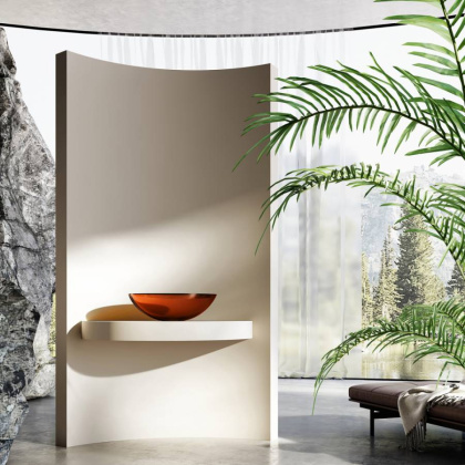 Раковина накладная прозрачная ABBER Kristall AT2802Opal Раковина накладная прозрачная ABBER Kristall AT2802Opal