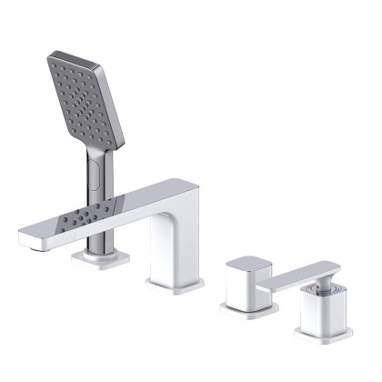 Смеситель Timo Torne 4330/00-16Y на борт ванны, белый Смеситель Timo Torne 4330/00-16Y на борт ванны, белый