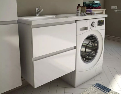 Комплект мебели Dallas Luxe 1050х482  левосторонний подвесной 2 ящика (ШхГхВ) 408х476х607 Комплект мебели Dallas Luxe 1050х482  левосторонний подвесной 2 ящика (ШхГхВ) 408х476х607