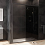 W90G-150-1-195BG Gem Solo Дверь душевая 150х195, стекло тонированное, профиль черный матовый