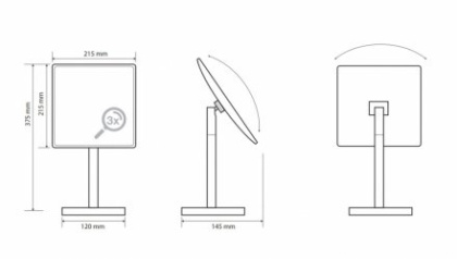 Косметическое зеркало отдельностоящиe 116401312