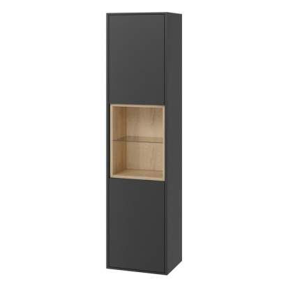 Шкаф-пенал EXCELLENT Tuto 40 см (серый/дуб)