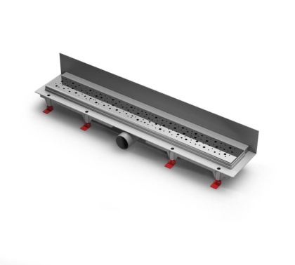 Душевой лоток 75 см Creto Quadro CRE-750 QH-P с решеткой, хром Душевой лоток 75 см Creto Quadro CRE-750 QH-P с решеткой, хром