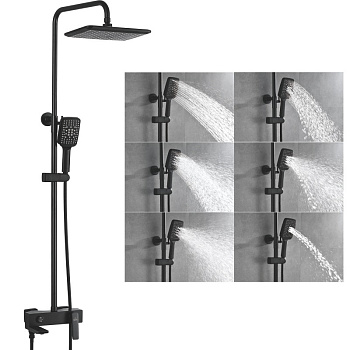 Душевая система латунь черный R2736H Душевая система латунь черный R2736H