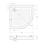 Акриловый поддон BelBagno TRAY-BB-R-90-550-15-W Акриловый поддон BelBagno TRAY-BB-R-90-550-15-W