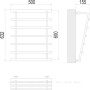 Полотенцесушитель Terminus Каскад П5 600х500 Полотенцесушитель Terminus Каскад П5 600х500