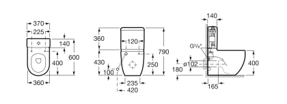 Бачок для унитаза Roca Meridian 7341242000