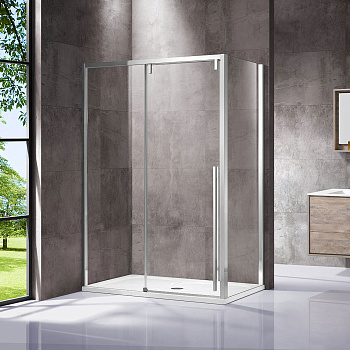 Душевой уголок Lugano VSR-1L1016CL-1, 1600*1000, хром, стекло прозрачное Душевой уголок Lugano VSR-1L1016CL-1, 1600*1000, хром, стекло прозрачное