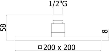 Верхний душ Paffoni Syncro ZSOF075CR Верхний душ Paffoni Syncro ZSOF075CR