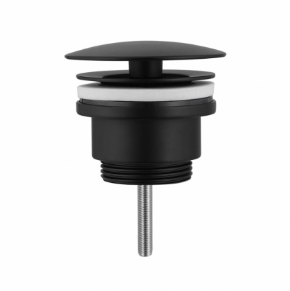 Донный клапан ABBER AF0012B без перелива, фиксированный, черный матовый Донный клапан ABBER AF0012B без перелива, фиксированный, черный матовый