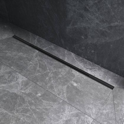 W01SC-S11-100-05BM MasterFlow Трап для душа линейный универс затвор Slim line 100см цвет черн мат