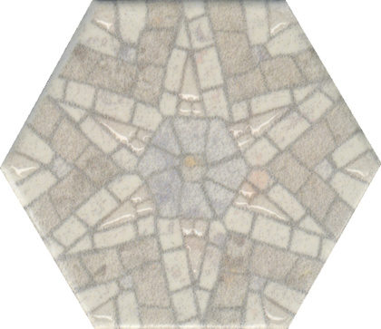 Декор OS\A248\63009 Карму бежевый (6см*5,2см*6,9мм) (26шт/0,081м2) Камень, шт