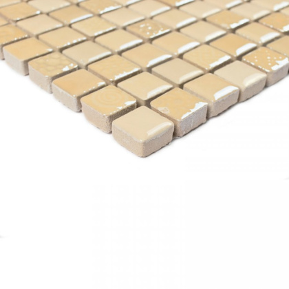 Мозаика стеклянная с камнем Sahara (чип 8*15*15) 300*300(11шт.-0.99м2), м2