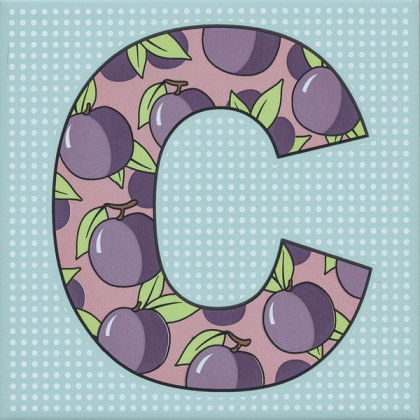 Керамический декор HGD\A544\5185 Сад-огород фиолетовый (20см*20см*6,9мм) (10шт/0,4м2) Слива, шт.