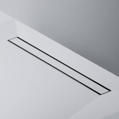 W02SC-U11-080-04BM PrimeFlow Трап для душа линейный универс затвор Tile 80см цвет черн мат