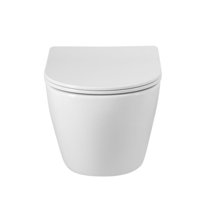 Унитаз подвесной безободковый с сиденьем BELBAGNO SFERA-R Унитаз подвесной безободковый с сиденьем BELBAGNO SFERA-R