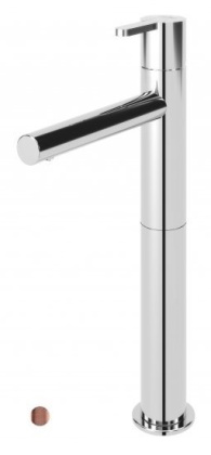 LEAF-LC1-SS Смеситель для раковины однорычажный, с донным клапаном, исполнение sunset