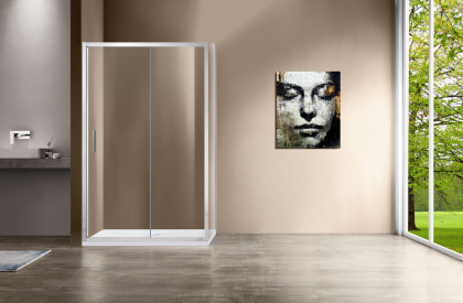 Душевой уголок Garda VSR-1G9012CL, 1200*900, хром, стекло прозрачное