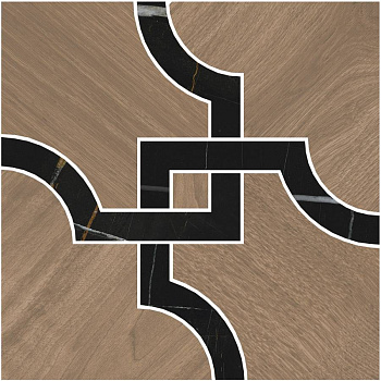 Декор 1 ID133 Монтиони коричневый/черный матовый 30см*30см*9мм (1уп/6шт/)наборный, шт Декор 1 ID133 Монтиони коричневый/черный матовый 30см*30см*9мм (1уп/6шт/)наборный, шт