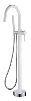 Смеситель напольный UNO WHITE Chrome Смеситель напольный UNO WHITE Chrome