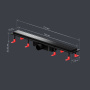W02SC-U11-070-04BM PrimeFlow Трап для душа линейный универс затвор Tile 70см цвет черн мат W02SC-U11-070-04BM PrimeFlow Трап для душа линейный универс затвор Tile 70см цвет черн мат