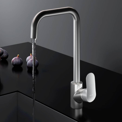 F8006011 Like, смеситель для кухни G-образный излив, сатин, шт.