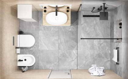 Риальто серый лаппатированный обрезной 60x119,5x0,9