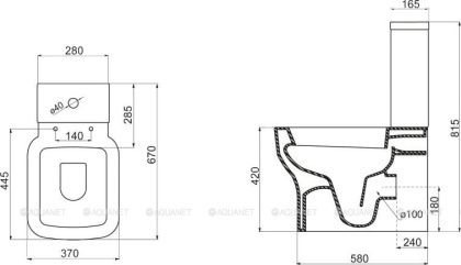 Бачок BelBagno VASO BB127T Бачок BelBagno VASO BB127T