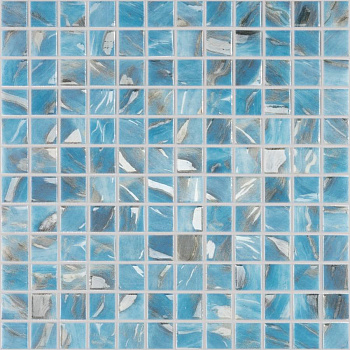 Стеклянная мозаика 7102 Oasis Blue 25x25, Oasis
