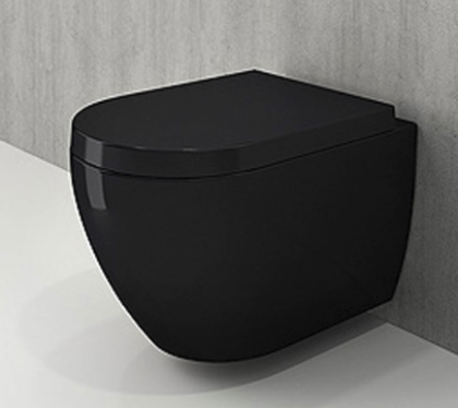 Чаша унитаза подвесного Bocchi Venezia 1295-005-0129 черная Чаша унитаза подвесного Bocchi Venezia 1295-005-0129 черная