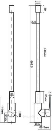 Смеситель для кухни Aquanet FF6239 красный