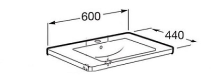 Раковина Roca Gap 327472000 60 см Раковина Roca Gap 327472000 60 см