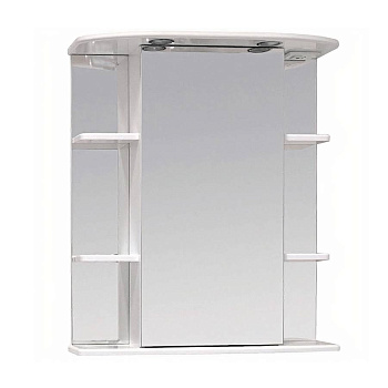 Шкаф-зеркало Onika Глория 65 белый, левый, с подсветкой