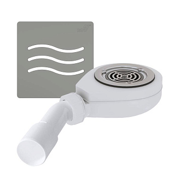 Сифон для душевых поддонов RGW S-016-1 Волна Бетон 90 мм Сифон для душевых поддонов RGW S-016-1 Волна Бетон 90 мм