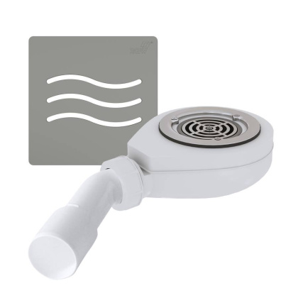 Сифон для душевых поддонов RGW S-016-1 Волна Бетон 90 мм Сифон для душевых поддонов RGW S-016-1 Волна Бетон 90 мм