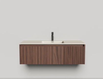 Подвесная тумба Domino 1200, шпон, под встраиваемую раковину