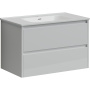 Тумба подвесная SANCOS Libra 790х450х500, c двумя ящиками оснащенными доводчиками, белый глянец , арт. LB80W Тумба подвесная SANCOS Libra 790х450х500, c двумя ящиками оснащенными доводчиками, белый глянец , арт. LB80W