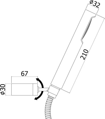 Душевой гарнитур Paffoni Birillo ZDUP054CR Душевой гарнитур Paffoni Birillo ZDUP054CR