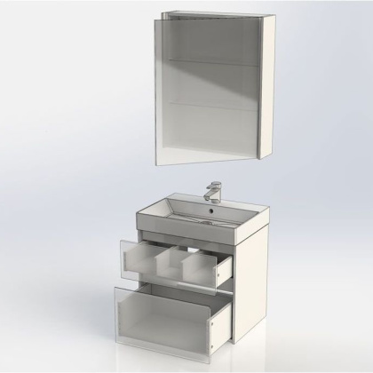 Мебель для ванной Aquanet Бруклин 60 белый Мебель для ванной Aquanet Бруклин 60 белый