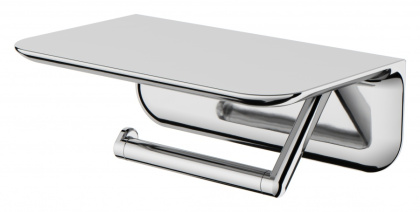 Держатель для туалетной бумаги Sensation с полкой, 20х7х12 см, хром, A30341500