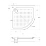 Акриловый поддон BelBagno TRAY-BB-R-90-550-15-W Акриловый поддон BelBagno TRAY-BB-R-90-550-15-W