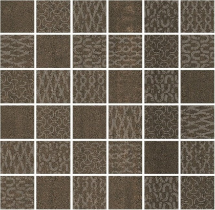 Декор Про Дабл коричневый мозаичный 30x30x0,9
