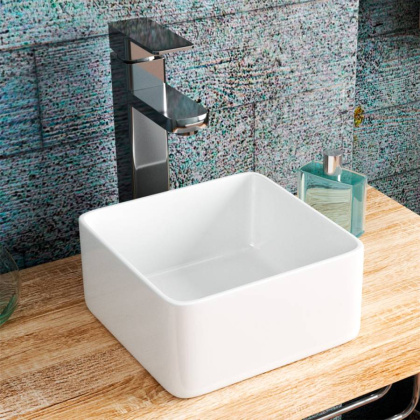 Умывальник Point Аврора 24 PN43101 квадратный, белый Умывальник Point Аврора 24 PN43101 квадратный, белый