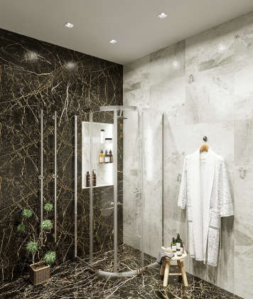 Душевой уголок Agger A01-080TCR_G без поддона 80х80, стекло прозрачное