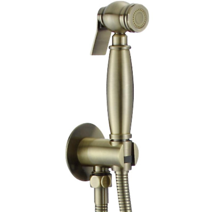 Гигиенический душ со смесителем Rose R0105Q, бронза