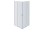 AQ ARI KV09020CH Душевой уголок квадратный, двери раздвижные 900x900x2000 профиль хром, стекло прозрачное (старый артикул AQNAA1142-90)